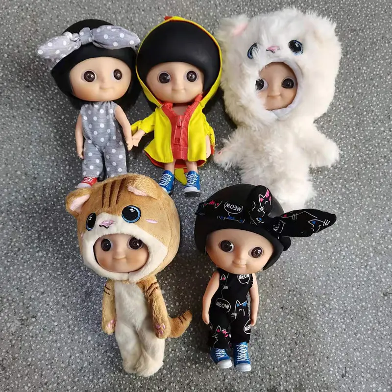 18cm Anime Doll Cartoon Doll with Clothes Cat Coat Toys for Gilrs Children Collection
18cm Anime Doll Cartoon Doll with Clothes Cat Coat Toys for Gilrs Children Collection