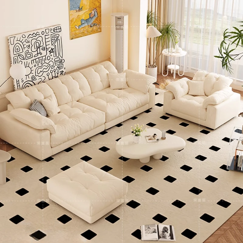 Nordic Modern Living Room Sofa Luxury Designer Fluffy Loveseat Lazy Sofa Lounge Cloud Couch Divano Soggiorno Apartment Furniture
Nordic Modern Living Room Sofa Luxury Designer Fluffy Loveseat Lazy Sofa Lounge Cloud Couch Divano Soggiorno Apartment Furniture
