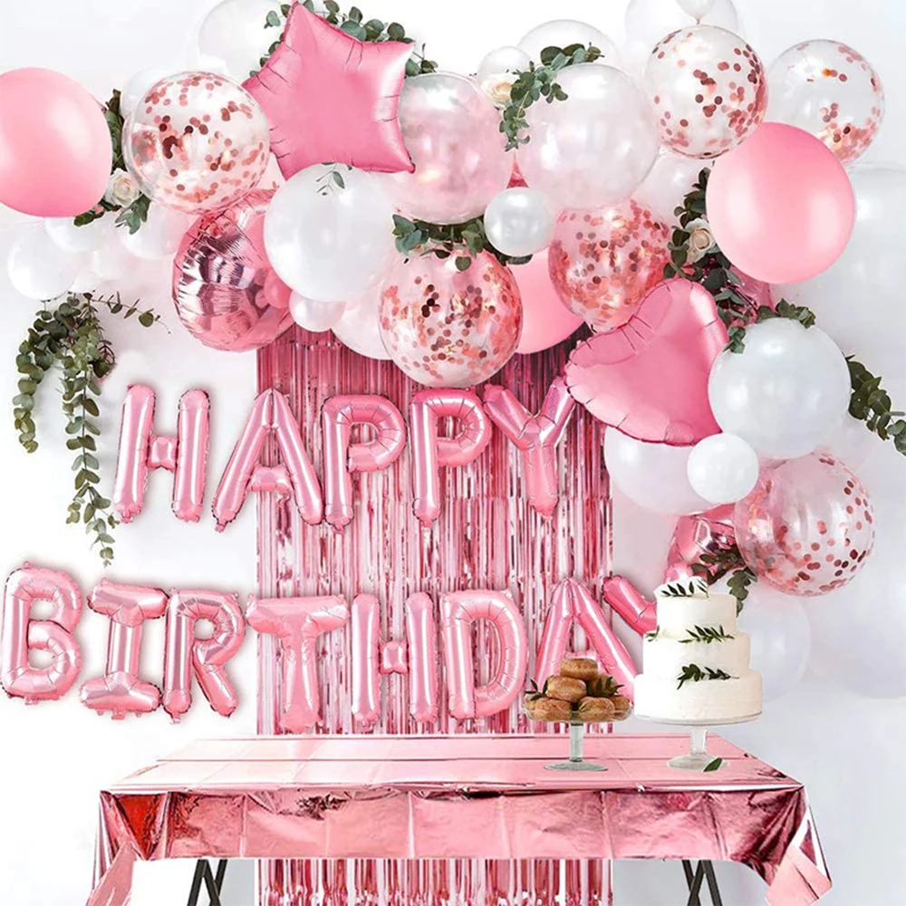 50pcs/set Rose Gold Birthday Decoration Letter Happy Birthday Foil Balloon Confetti Balloon Latex Balloons Birthday Party Decor
50pcs/set Rose Gold Birthday Decoration Letter Happy Birthday Foil Balloon Confetti Balloon Latex Balloons Birthday Party Decor