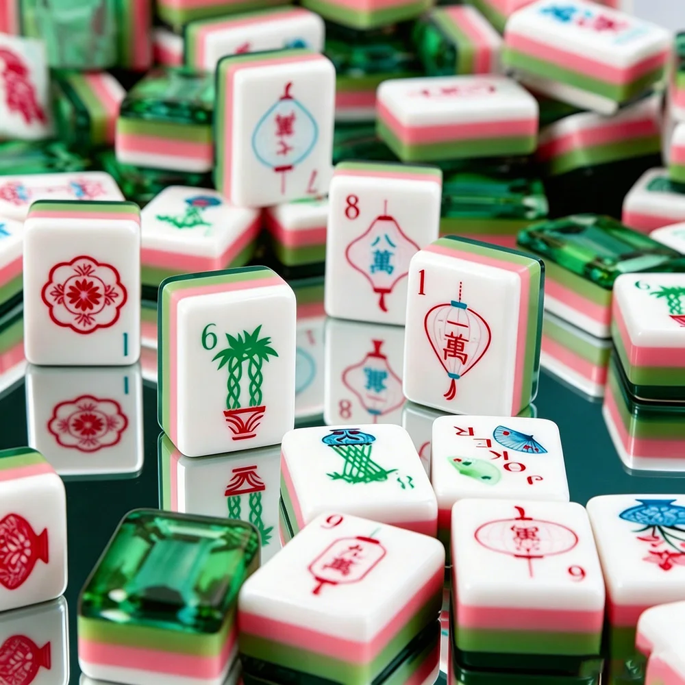 160pcs Green Crystal American Mahjong Tiles Portable Four-Layer Acrylic Luxury Mahjong Set Board Game for Home Travel Party
160pcs Green Crystal American Mahjong Tiles Portable Four-Layer Acrylic Luxury Mahjong Set Board Game for Home Travel Party