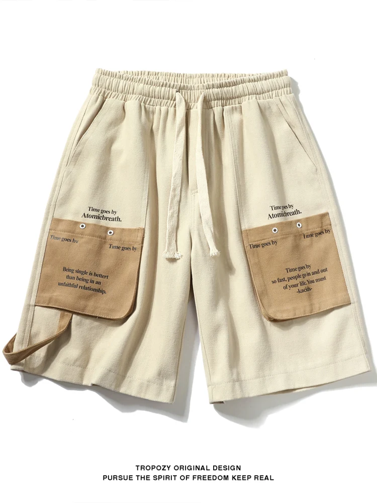 Брюки-карго цвета хаки для мужчин, летние, в японском стиле, оверсайз, прямые, повседневные, длина до колена
Брюки-карго цвета хаки для мужчин, летние, в японском стиле, оверсайз, прямые, повседневные, длина до колена