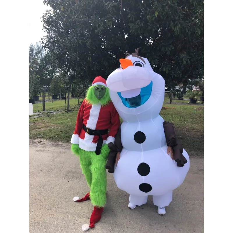 Snowman Olaf Inflatable Costume Halloween Christmas Snowman Cosplay Dress Up Party Party Carnival Adult Inflatable Suit
Snowman Olaf Inflatable Costume Halloween Christmas Snowman Cosplay Dress Up Party Party Carnival Adult Inflatable Suit