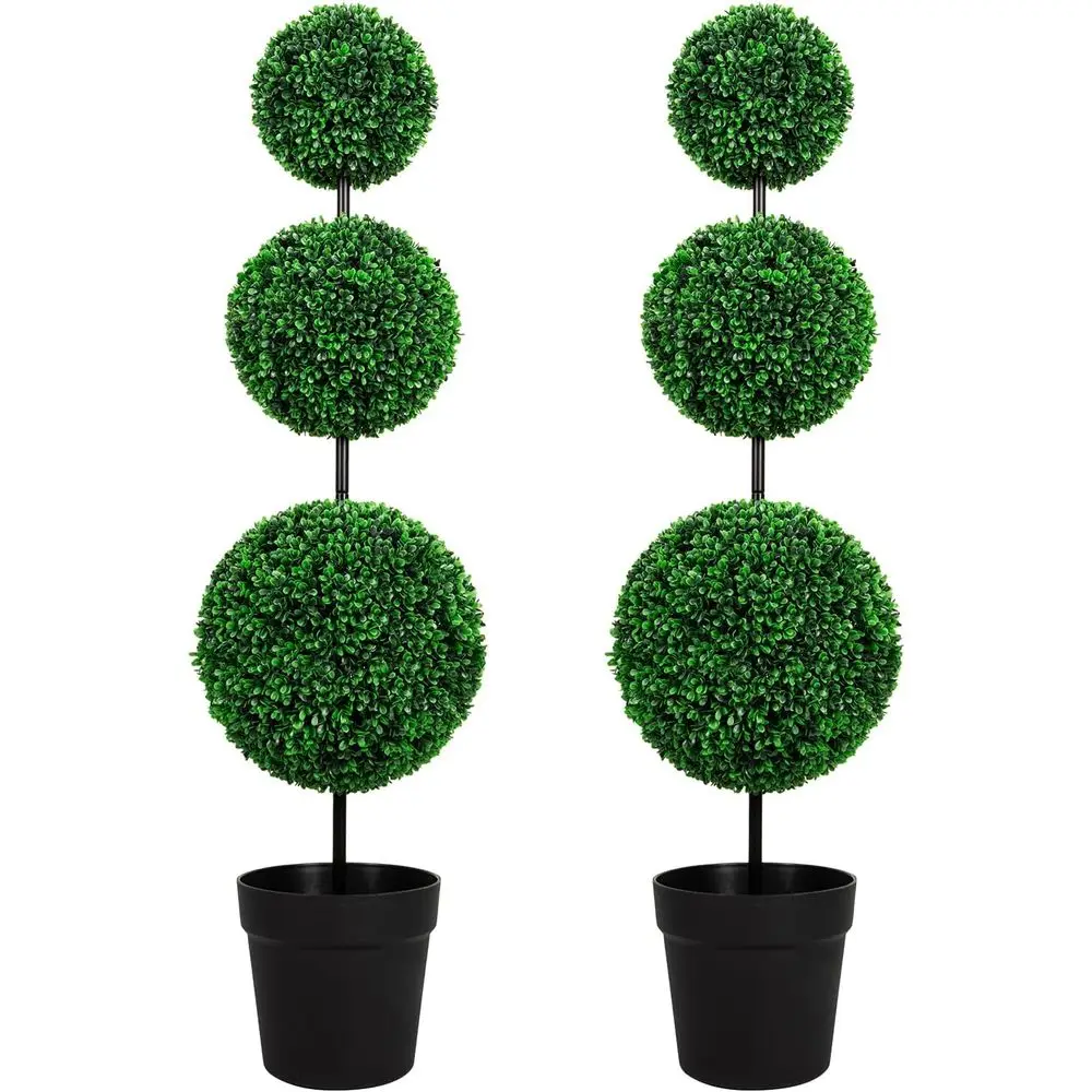 UV-Resistant Triple Ball Boxwood Topiary Set of 2 for Outdoor and Indoor Garden Decor
UV-Resistant Triple Ball Boxwood Topiary Set of 2 for Outdoor and Indoor Garden Decor