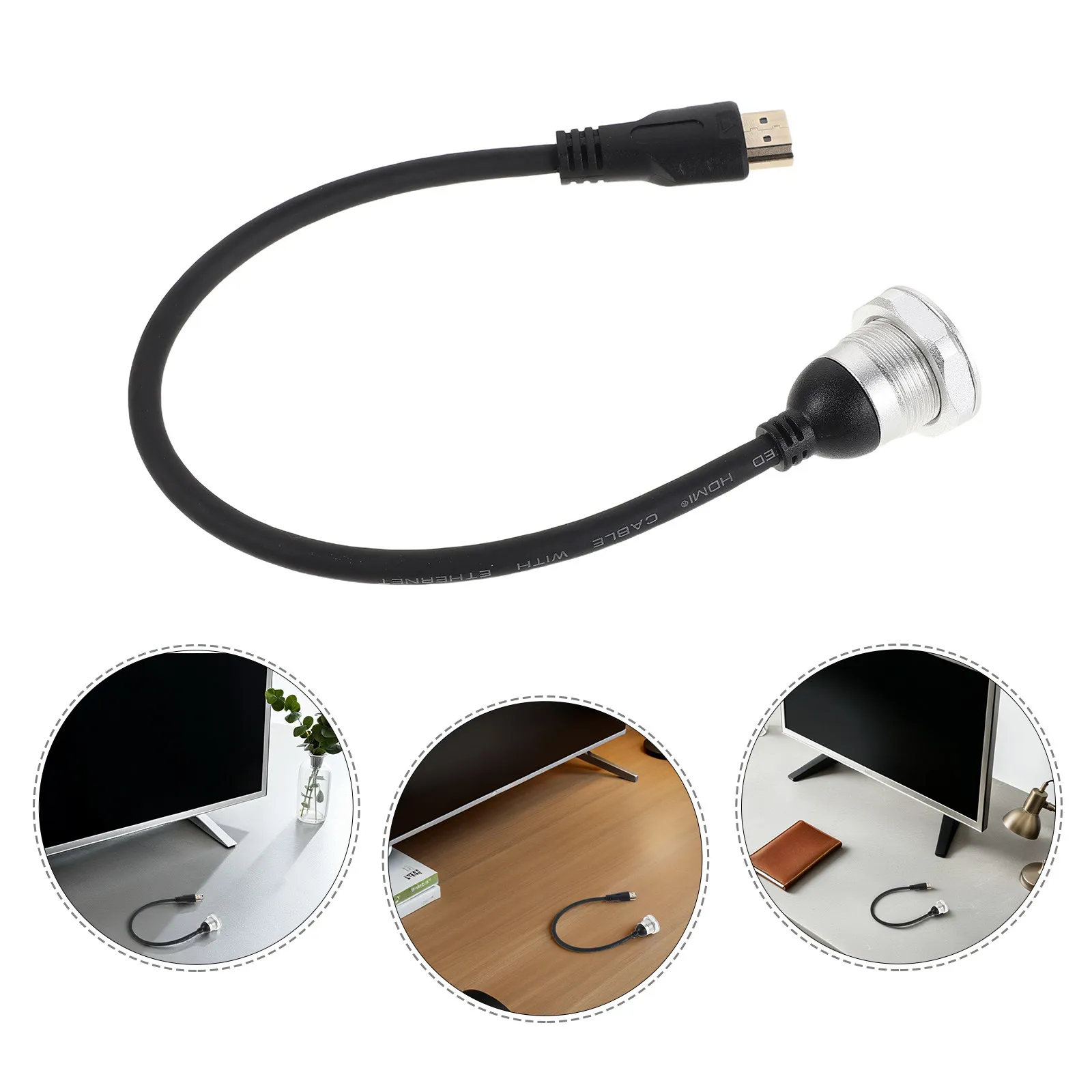 Panel Mount Video Cable Male to Female Extension Cord for Monitor Display Front Panel Fixed Installation 12.83inch Signal
Panel Mount Video Cable Male to Female Extension Cord for Monitor Display Front Panel Fixed Installation 12.83inch Signal