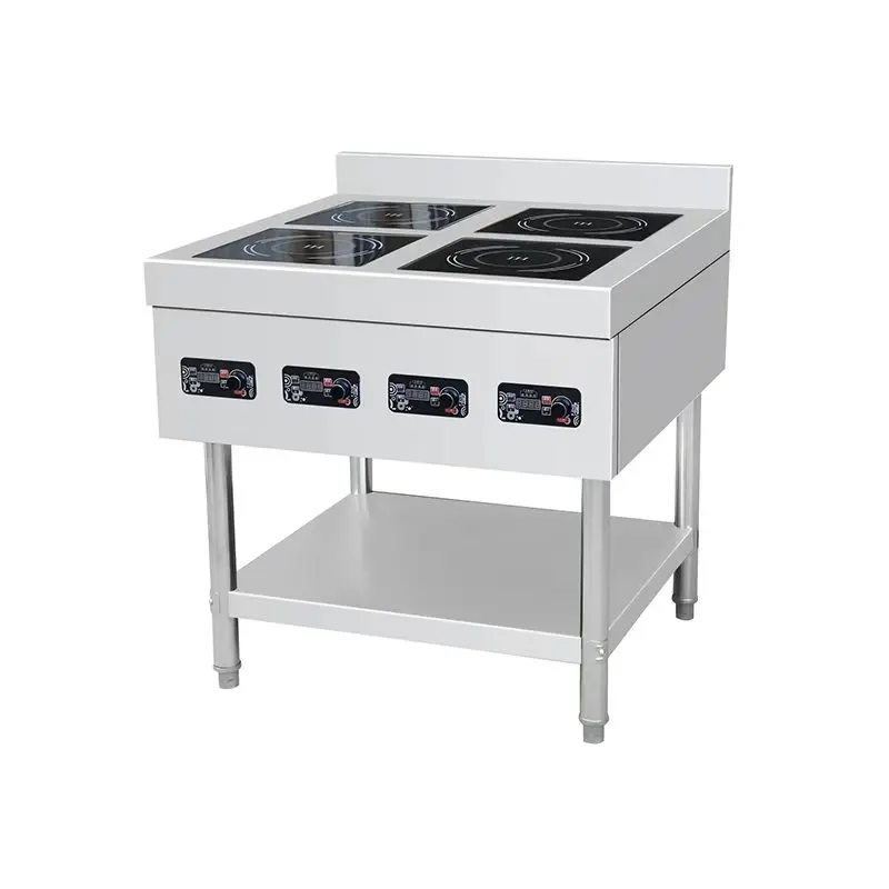 Commercial Restaurant Kitchen 4 Burner Electric Induction Cooker 3500W Stainless Steel Commercial Cooking Equipment
Commercial Restaurant Kitchen 4 Burner Electric Induction Cooker 3500W Stainless Steel Commercial Cooking Equipment