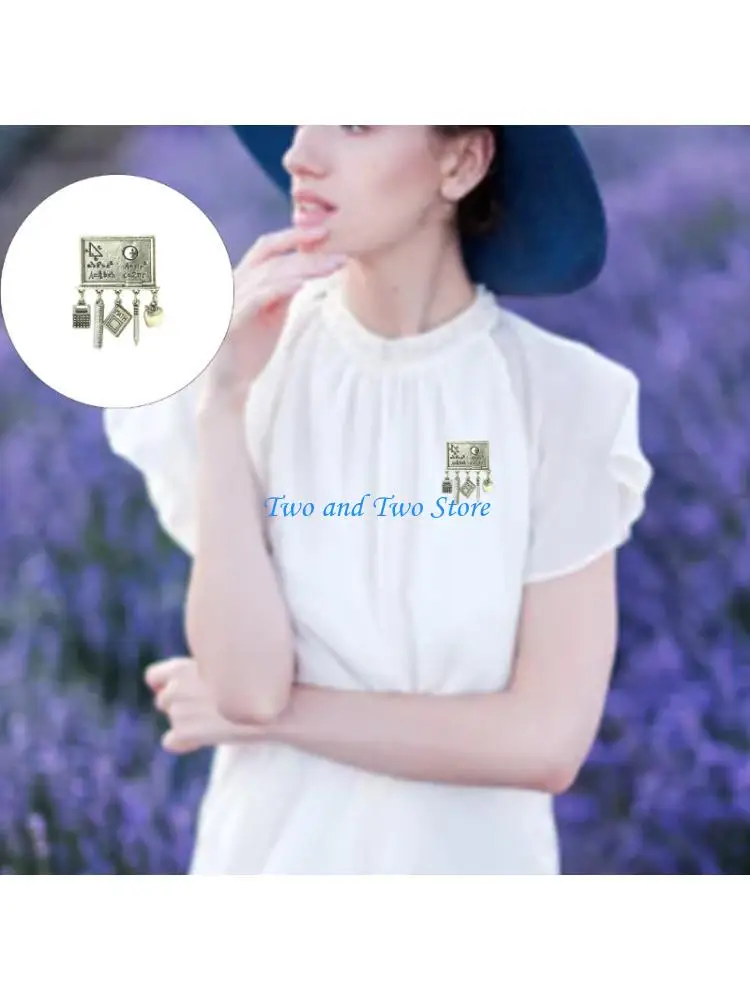 HX6F Premium Alloy Brooch Pin Sturdy Design for Back to School Season as a Stylish Pin or Decorative Item
HX6F Premium Alloy Brooch Pin Sturdy Design for Back to School Season as a Stylish Pin or Decorative Item