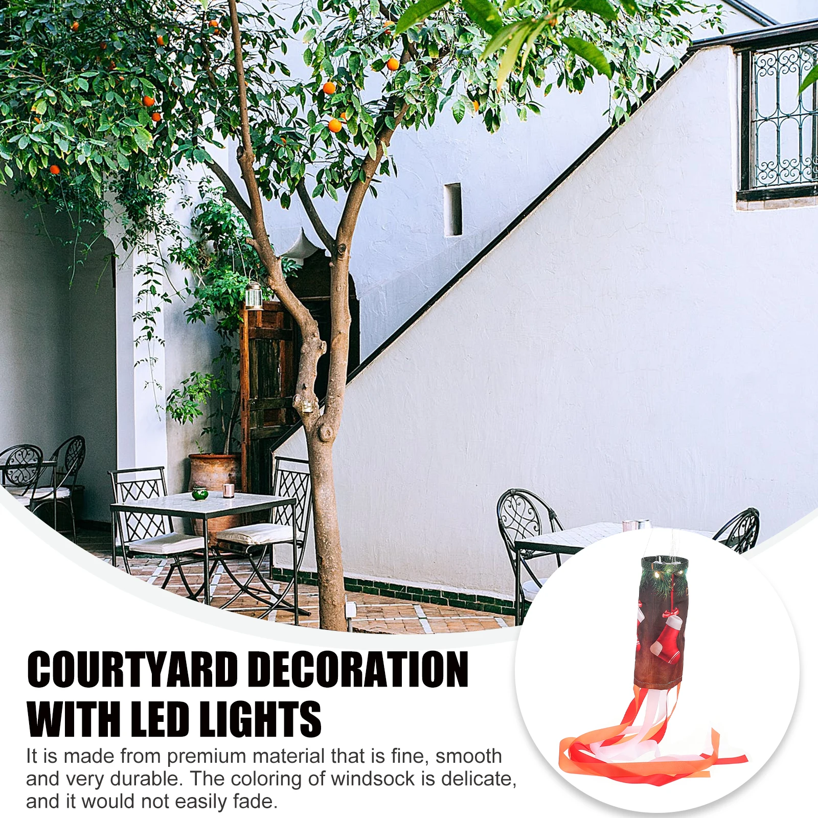 Christmas LED Windsock Flag High Quality Durable Lightweight Decorative Pendant Festival Decoration Windsock Flag
Christmas LED Windsock Flag High Quality Durable Lightweight Decorative Pendant Festival Decoration Windsock Flag