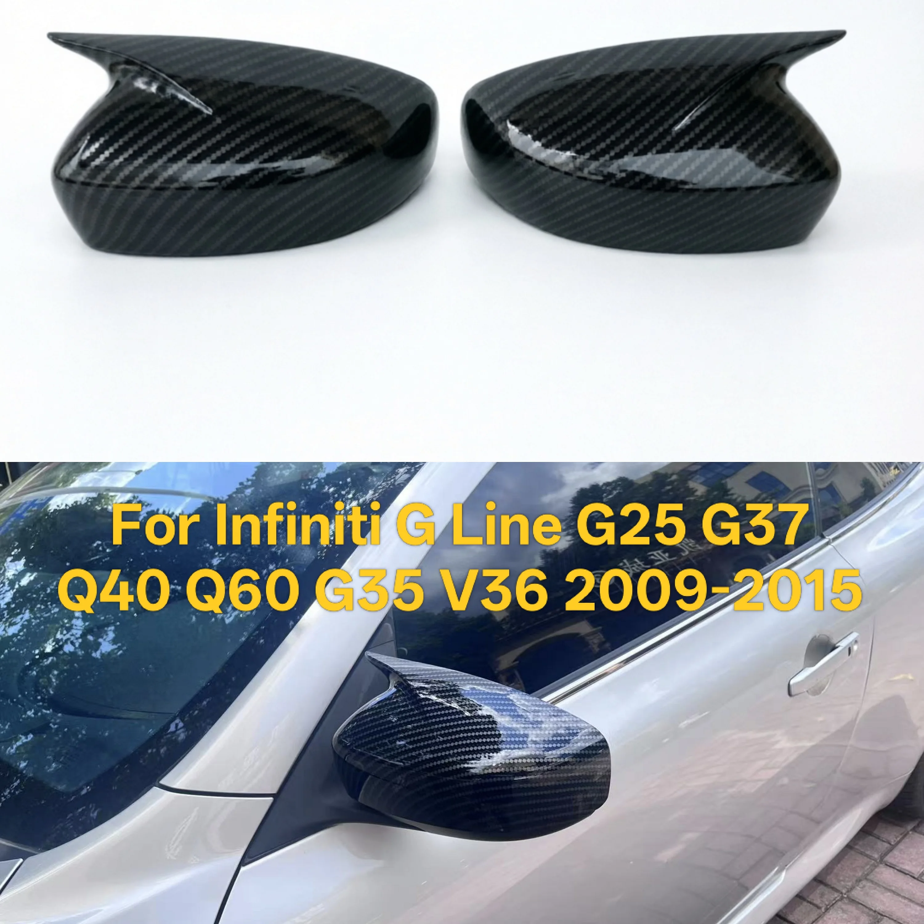 Для INFINITI G25 G35 G37 Q40 Q60 2008-2013: Накладка на боковое зеркало заднего вида, крышка зеркала, внешняя накладка на зеркало заднего вида
Для INFINITI G25 G35 G37 Q40 Q60 2008-2013: Накладка на боковое зеркало заднего вида, крышка зеркала, внешняя накладка на зеркало заднего вида