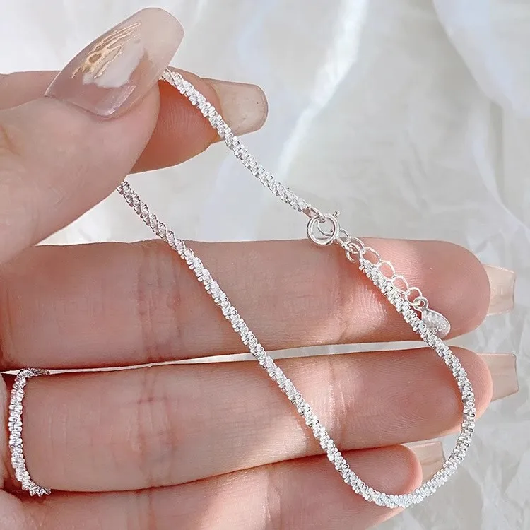 925 Sterling Silver Chain Anklets For Women Beach Party star Ankle Bracelet Foot Jewelry Girl Best Gifts
925 Sterling Silver Chain Anklets For Women Beach Party star Ankle Bracelet Foot Jewelry Girl Best Gifts