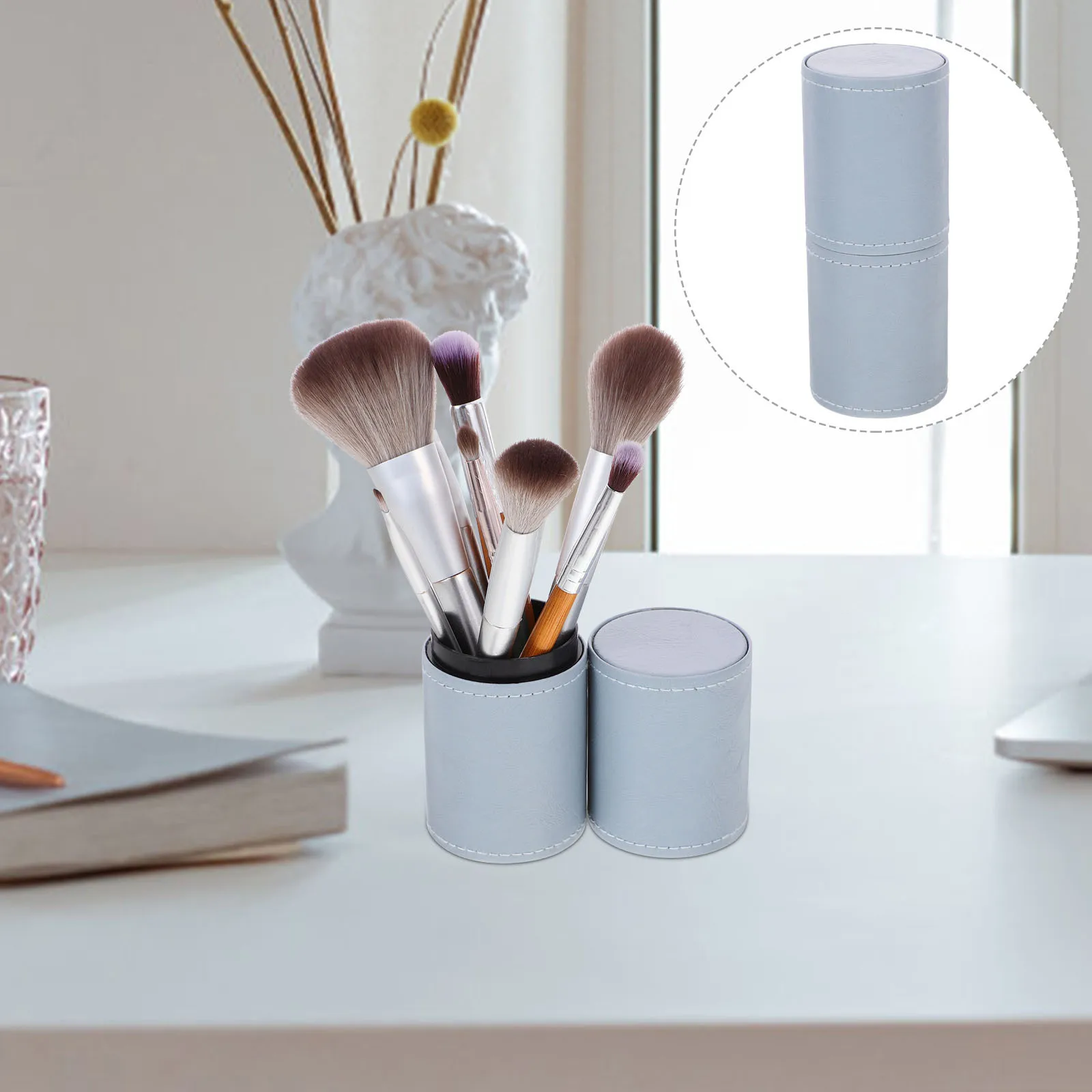 Makeup Brush Storage Cup PU Durable Brush Holder Desktop Organizer Pen Holder Storage Art Organizer
Makeup Brush Storage Cup PU Durable Brush Holder Desktop Organizer Pen Holder Storage Art Organizer