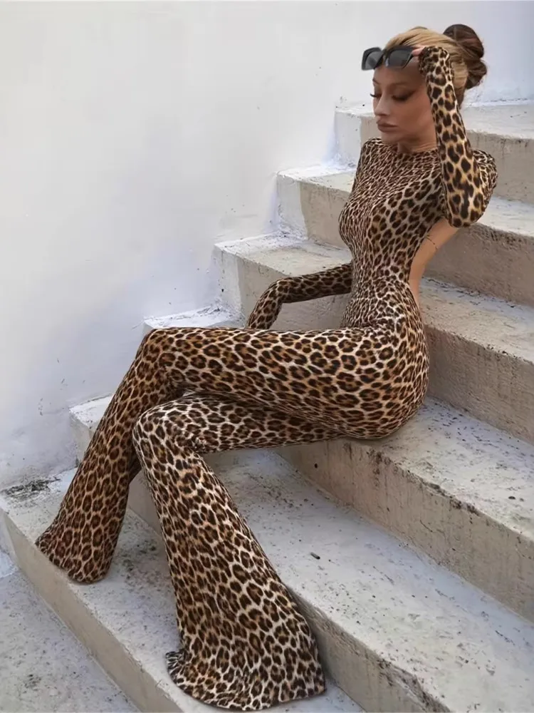 Sexy Leopard Print Slim Jumpsuits Women Trendy Backless Tight Long Sleeve Jumpsuit Hot Girl Clothing Fashion Streetwear 2025
Sexy Leopard Print Slim Jumpsuits Women Trendy Backless Tight Long Sleeve Jumpsuit Hot Girl Clothing Fashion Streetwear 2025