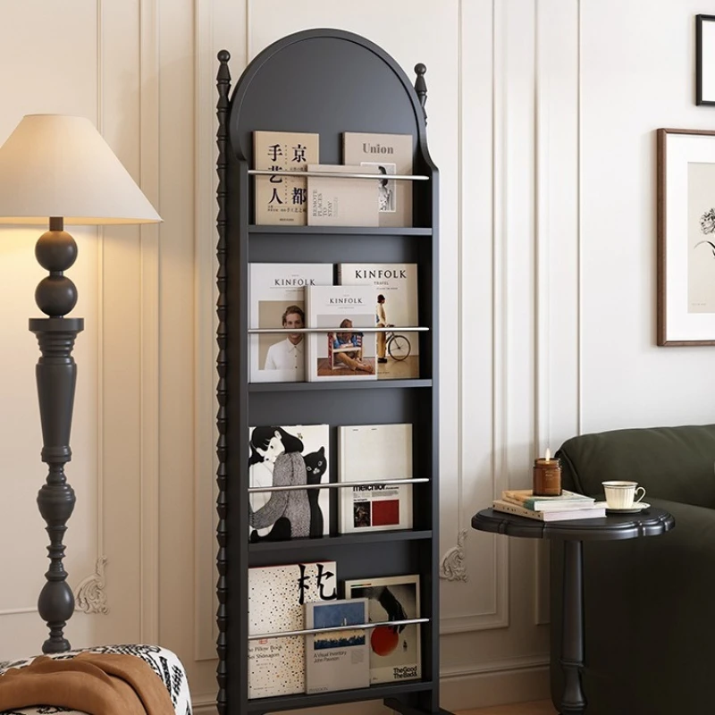 Французская ретро-стойка для книг и газет, подвижная бытовая многофункциональная полка от пола до потолка из цельного дерева
Французская ретро-стойка для книг и газет, подвижная бытовая многофункциональная полка от пола до потолка из цельного дерева