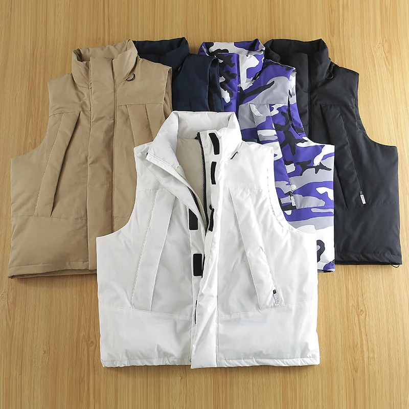 High-End Men's down Vest Jacket with Stand Collar And Multiple Pockets Casual Winter Fashion 90% White Duck down
High-End Men's down Vest Jacket with Stand Collar And Multiple Pockets Casual Winter Fashion 90% White Duck down