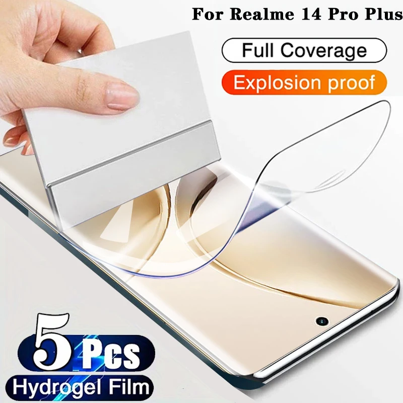 5 Pcs Hydrogel Film For OPPO Realme 14 Pro Plus HD Clear Soft TPU Screen Protector Fingerprint Unlocking Protective Cover Film
5 Pcs Hydrogel Film For OPPO Realme 14 Pro Plus HD Clear Soft TPU Screen Protector Fingerprint Unlocking Protective Cover Film