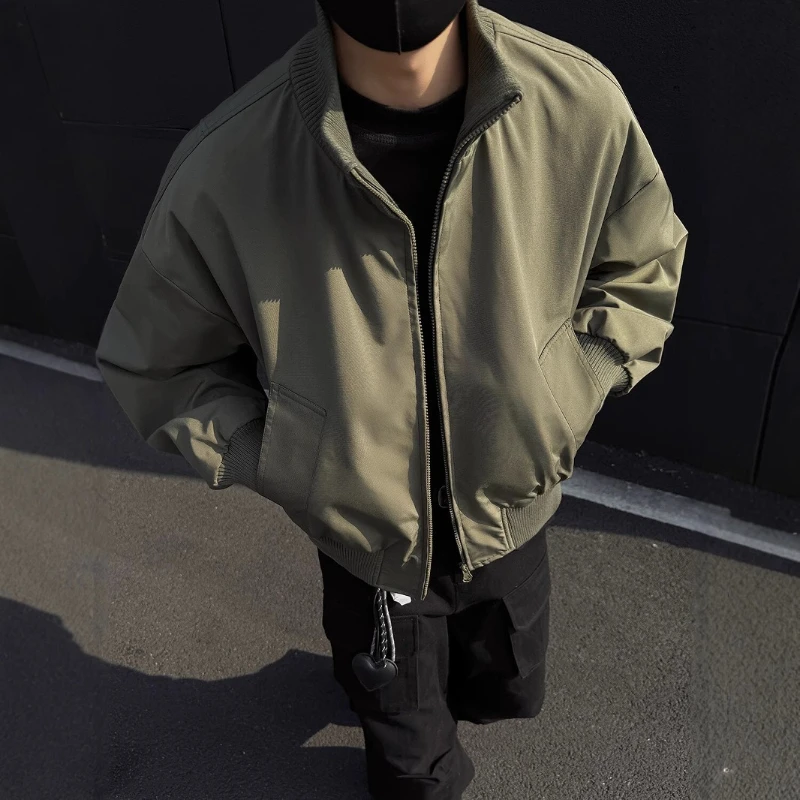 Army Green Flight Jacket Men's Spring American Short Baseball Jacket Loose Stand-up Collar Top Comfortable and Beautiful
Army Green Flight Jacket Men's Spring American Short Baseball Jacket Loose Stand-up Collar Top Comfortable and Beautiful