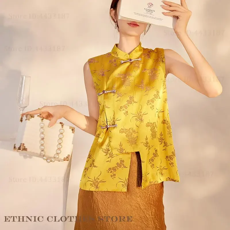 Exquisite Jacquard Rayon Qipao Vest Skirt Luxury Female Tang Suit Qipao Retro Classic Cheongsam New Chinese Style Women's Dress
Exquisite Jacquard Rayon Qipao Vest Skirt Luxury Female Tang Suit Qipao Retro Classic Cheongsam New Chinese Style Women's Dress