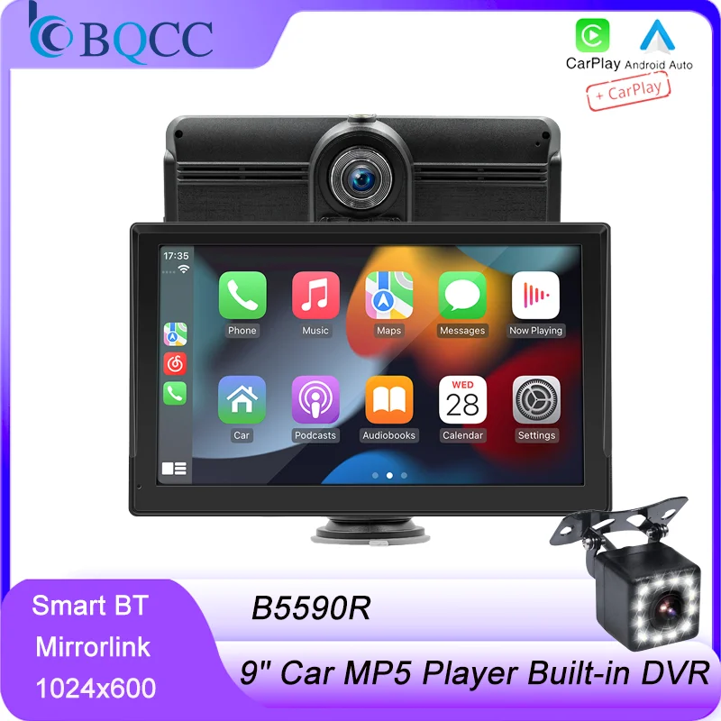 BQCC 9" IPS Car Player Mirrorlink wireless Android AUTO/CarPlay Built-in DVR BT USB Stereo Audio input/Output TF AUX Car Radio
BQCC 9" IPS Car Player Mirrorlink wireless Android AUTO/CarPlay Built-in DVR BT USB Stereo Audio input/Output TF AUX Car Radio
