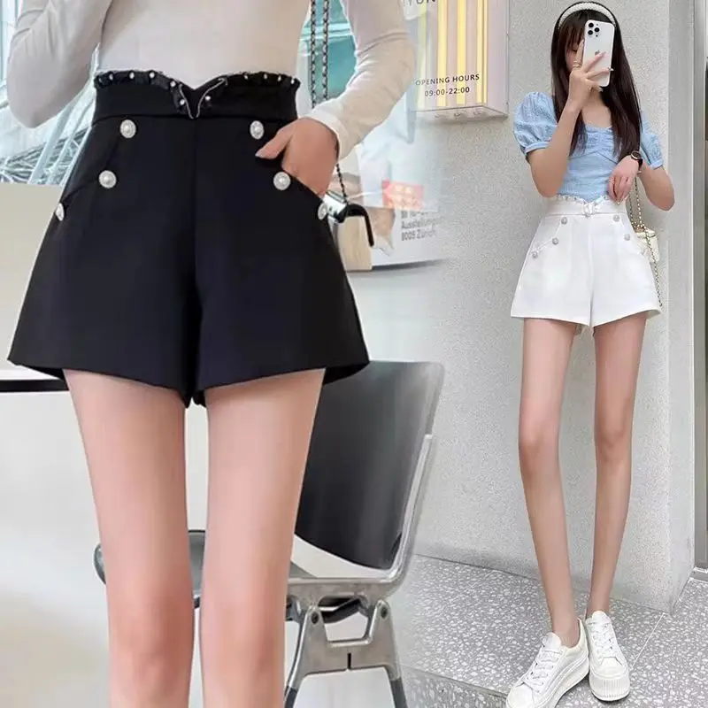Shorts, women's small fragrance style suit pants, autumn new style, high waisted A-line wide leg pants, spring and summer
Shorts, women's small fragrance style suit pants, autumn new style, high waisted A-line wide leg pants, spring and summer