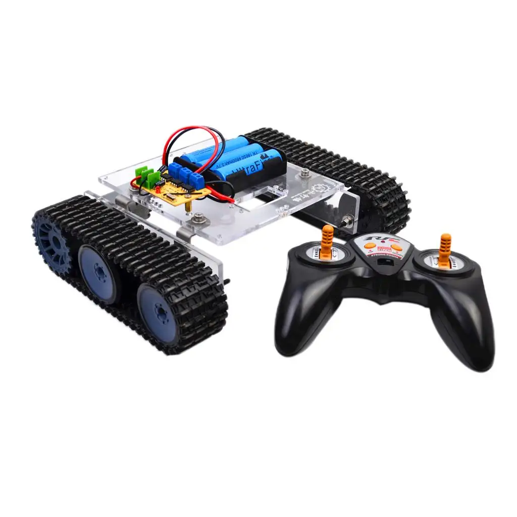 Track Crawler Tank Car Chassis DIY Robot Kits Plastic Science Toy for Learning and Demonstration
Track Crawler Tank Car Chassis DIY Robot Kits Plastic Science Toy for Learning and Demonstration