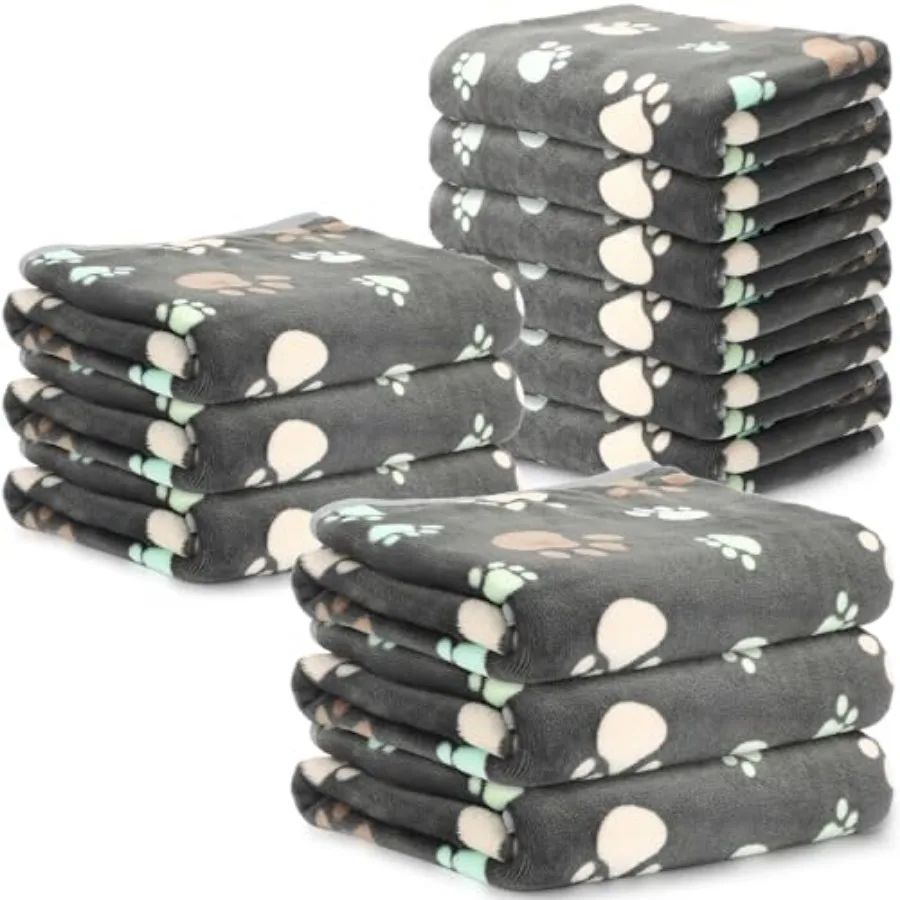 12 Pcs Pet Blankets Soft Fluffy Fleece Dog Cat Warm Paw Print Pattern Blankets Flannel Throw for Pets Dog Puppy Cat
12 Pcs Pet Blankets Soft Fluffy Fleece Dog Cat Warm Paw Print Pattern Blankets Flannel Throw for Pets Dog Puppy Cat