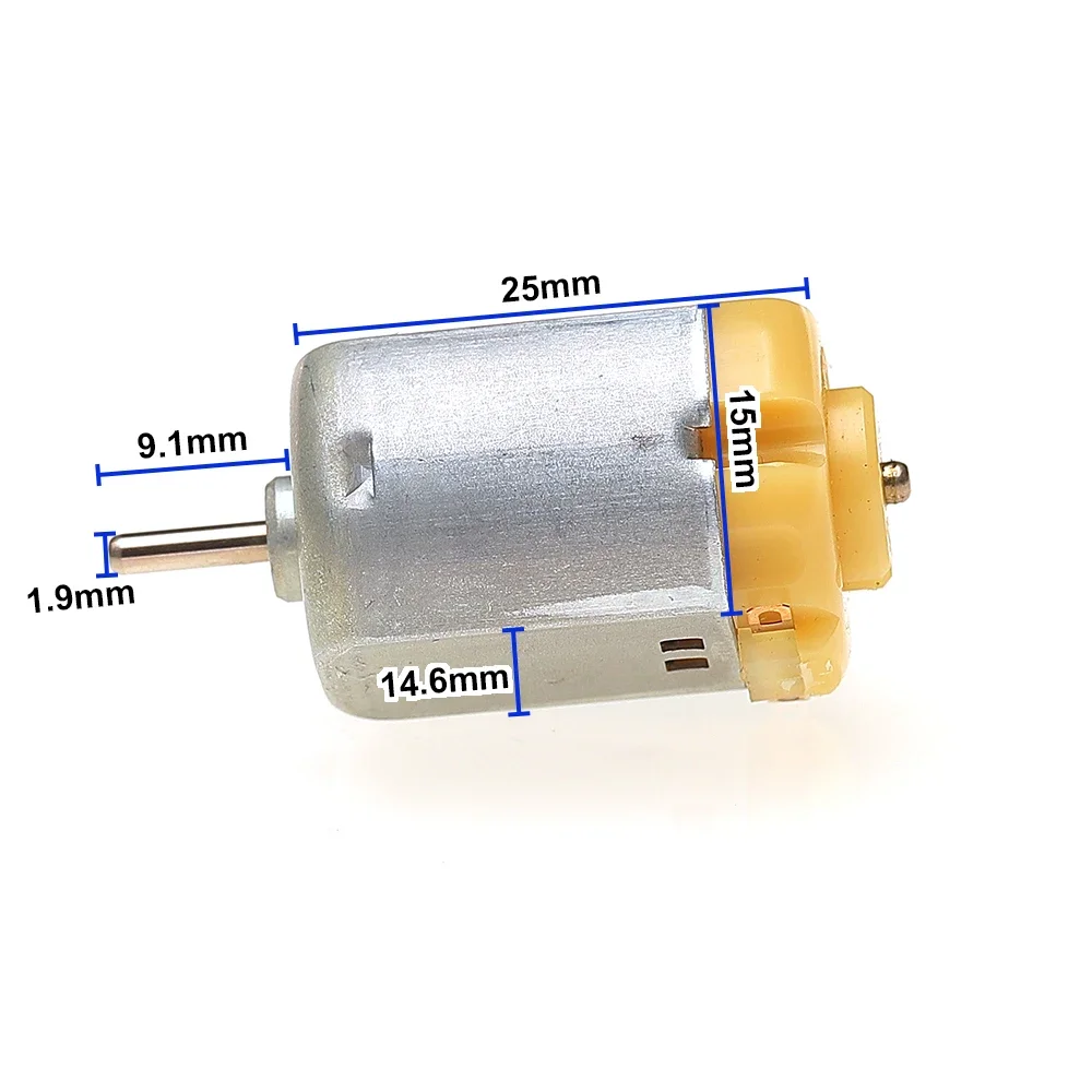 2PCS MABUCHI 130 Motor DC 1.5V 3V 3.7V 16000RPM 130 Miniature for DC Motor High Speed for Electric Toy Car Robot DIY Part
2PCS MABUCHI 130 Motor DC 1.5V 3V 3.7V 16000RPM 130 Miniature for DC Motor High Speed for Electric Toy Car Robot DIY Part