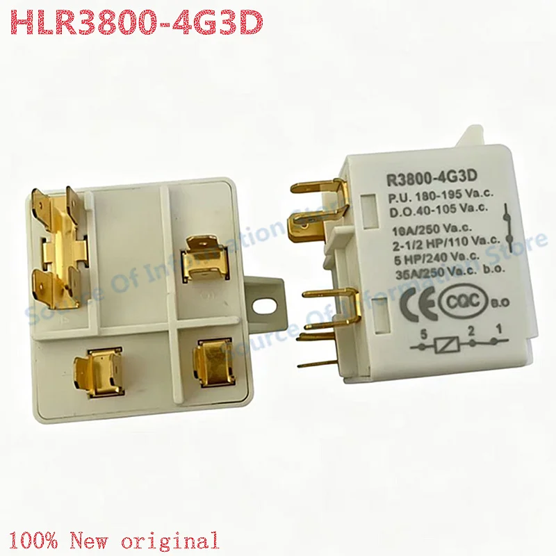 HLR3800-4G3D Air Conditioner Refrigerator Freezer Ice Maker Compressor Relay Starter Goodspec
HLR3800-4G3D Air Conditioner Refrigerator Freezer Ice Maker Compressor Relay Starter Goodspec