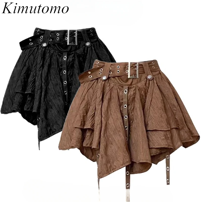 Kimutomo Korean Version New Retro Ballet Style Irregular Design Hem Ribbon Half Skirt High Waist Slimming Half Skirts Women
Kimutomo Korean Version New Retro Ballet Style Irregular Design Hem Ribbon Half Skirt High Waist Slimming Half Skirts Women