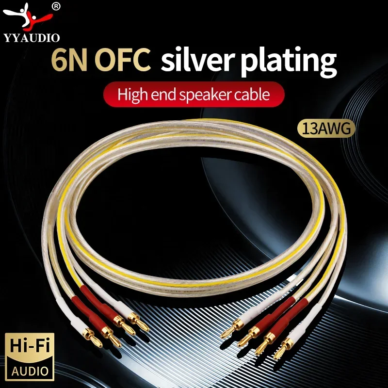 YYAUDIO HIFI Silver-plated Speaker Cable 6N OFC Speaker Wire for Amplifier Hi-fi Systems Y Plug Banana plug Speaker Cable
YYAUDIO HIFI Silver-plated Speaker Cable 6N OFC Speaker Wire for Amplifier Hi-fi Systems Y Plug Banana plug Speaker Cable
