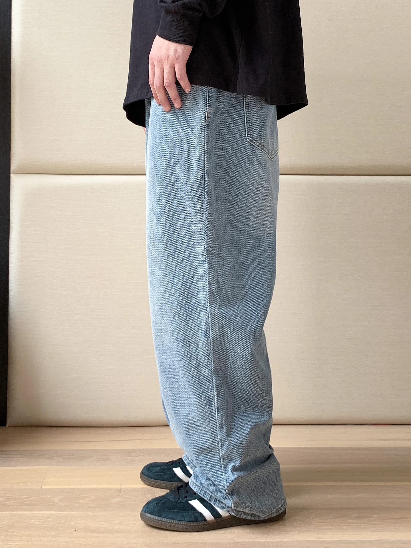 the Pang Large Size Men's Jeans Straight Leg Loose Fit Waed out Spring Autumn Casual Long Pants Youthful Vitali Sle
the Pang Large Size Men's Jeans Straight Leg Loose Fit Waed out Spring Autumn Casual Long Pants Youthful Vitali Sle