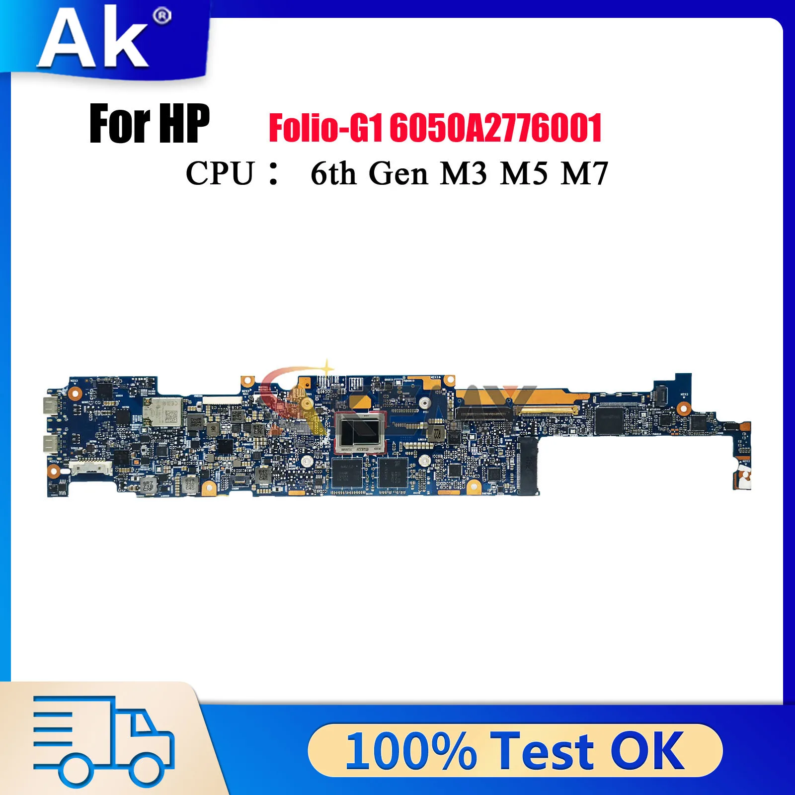 6050A2776001 For HP EliteBook Folio G1 Laptop Motherboard 850910-001 850910-601 With M5-6Y57 M7-6Y75 8GB RAM Tested OK
6050A2776001 For HP EliteBook Folio G1 Laptop Motherboard 850910-001 850910-601 With M5-6Y57 M7-6Y75 8GB RAM Tested OK