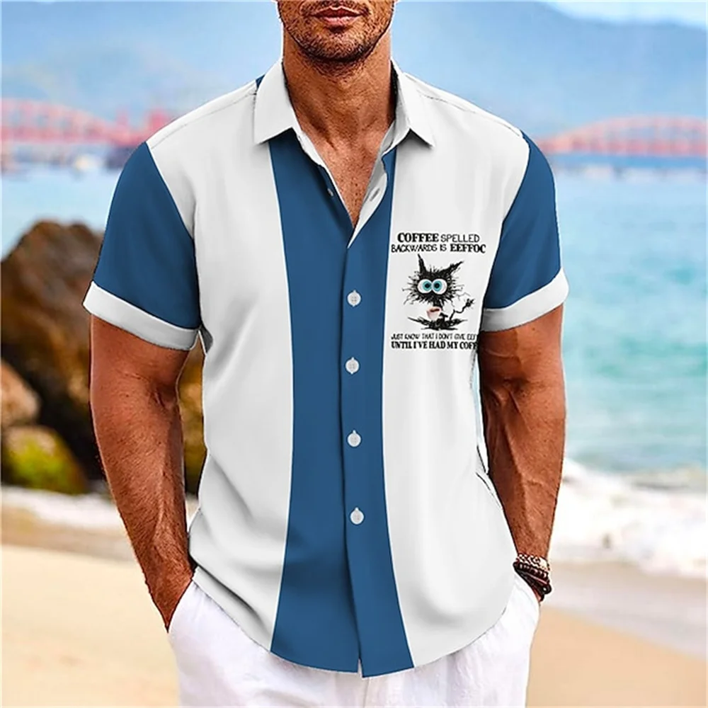 Hawaiian Shirt For Man 3d Cat Graphic Men's Summer Shirt Oversized Button Male Lapel Short Sleeve Vacation Beach Animal Clothing
Hawaiian Shirt For Man 3d Cat Graphic Men's Summer Shirt Oversized Button Male Lapel Short Sleeve Vacation Beach Animal Clothing