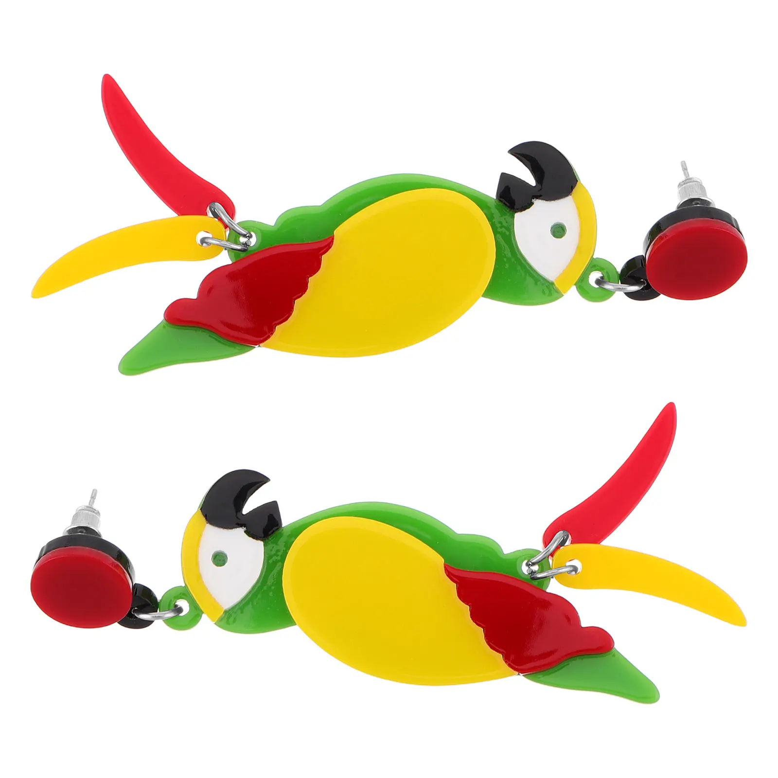 Colorful Bird Acrylic Parrot Earrings Dangle Aesthetic Animal Long Lightweight Women Accessories Jewelry Fun Christmas
Colorful Bird Acrylic Parrot Earrings Dangle Aesthetic Animal Long Lightweight Women Accessories Jewelry Fun Christmas