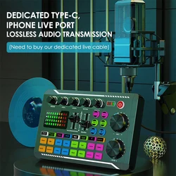 Sound Card Live Cards PC Video Mixing Console Kit Podcast Supplies Parts Sound Card Live Cards PC Video Mixing Console Kit Podcast Supplies Parts