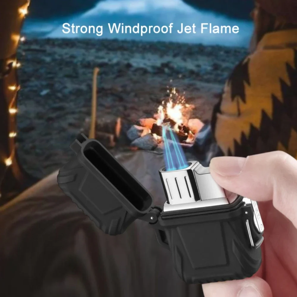 Waterproof Torch Lighter Windproof Double Jet Flame Lighters Refillable Butane Gas Lighter Suitable for Camping Survival No Box
Waterproof Torch Lighter Windproof Double Jet Flame Lighters Refillable Butane Gas Lighter Suitable for Camping Survival No Box
