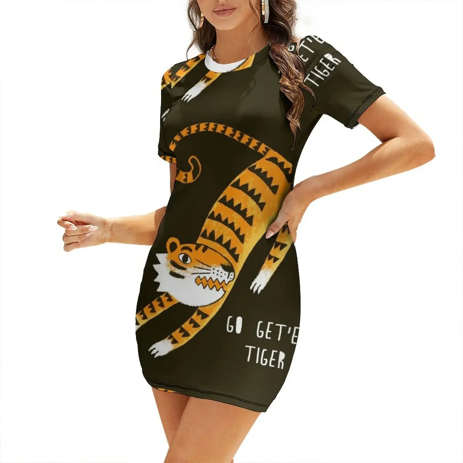 Go get'em Tiger Short-Sleeved Dress dresses for womens 2026 luxury woman party dress
Go get'em Tiger Short-Sleeved Dress dresses for womens 2026 luxury woman party dress