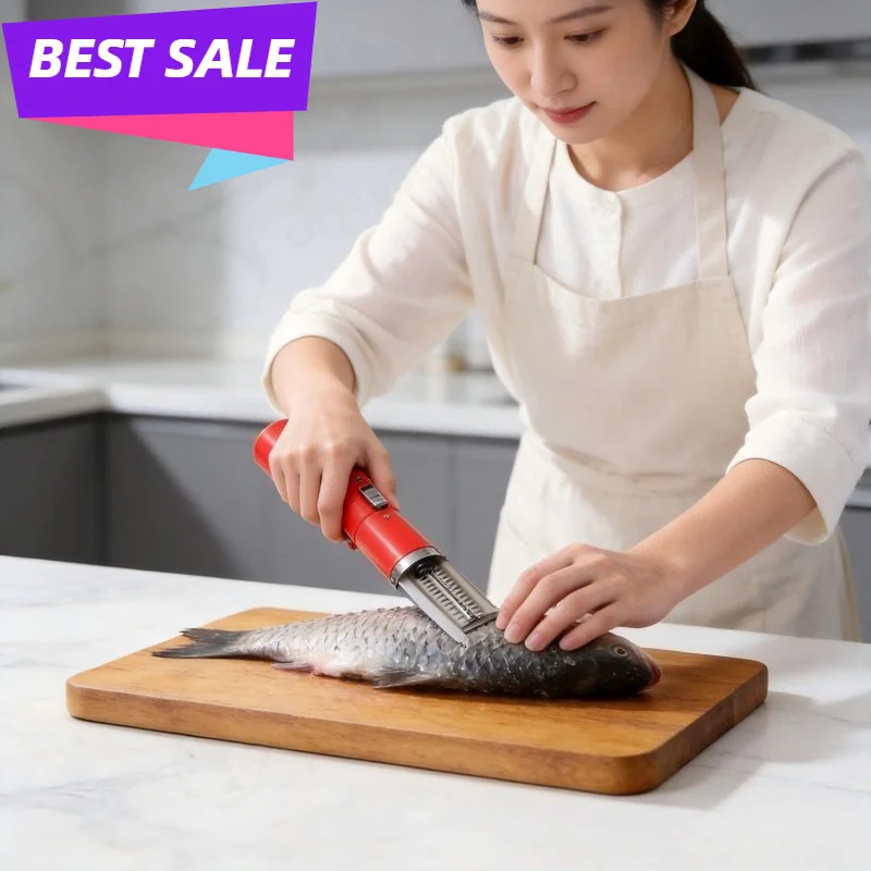 Electric Fish Scaler Remover, Effortless Seafood Cleaning Tool, Automatic Fish Scale Cleaner Knife for Kitchen Home
Electric Fish Scaler Remover, Effortless Seafood Cleaning Tool, Automatic Fish Scale Cleaner Knife for Kitchen Home