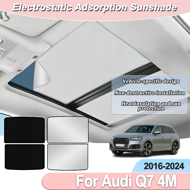 For Audi Q7 4M 2016-2024 2019 Sun Roof Window Shades Electrostatic Adsorption Skylight Camping Protector Cover Car Accessories
For Audi Q7 4M 2016-2024 2019 Sun Roof Window Shades Electrostatic Adsorption Skylight Camping Protector Cover Car Accessories