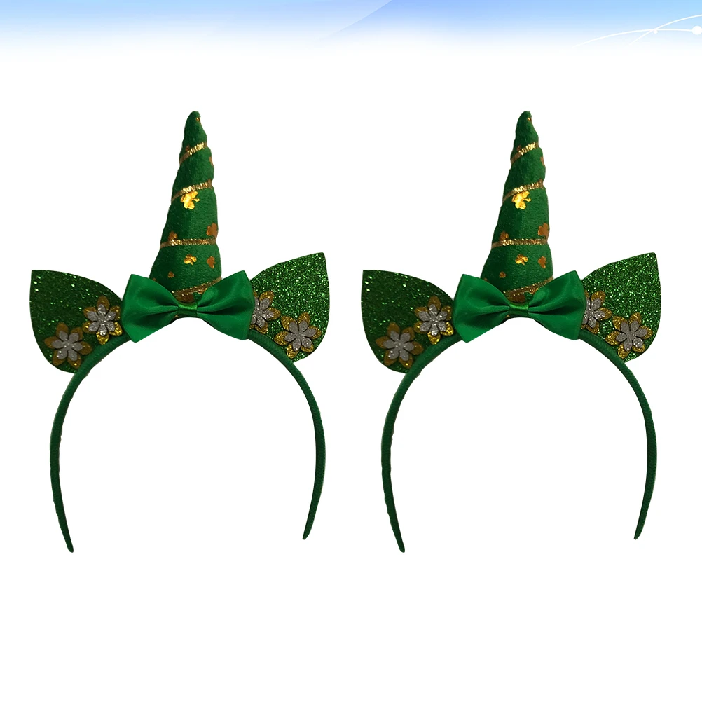 2pcs Unicorn Headband Headdress Saint Patrick's Day Hair Hoops Festival Party Supplies Bright Color Non Fading Durable Costumes
2pcs Unicorn Headband Headdress Saint Patrick's Day Hair Hoops Festival Party Supplies Bright Color Non Fading Durable Costumes