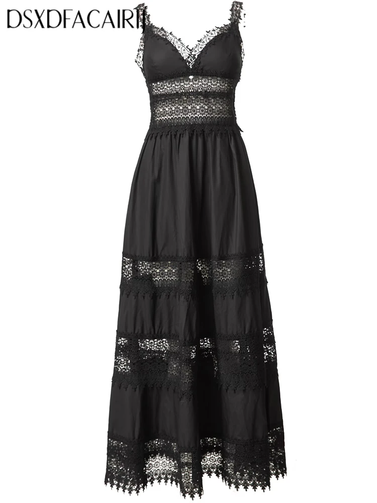 DSXDFACAIRIJ Women Vintage Patchwork Dress Spaghetti Strap Sleeveless Backless Summer Floral Print Water-Soluble Female Clothing
DSXDFACAIRIJ Women Vintage Patchwork Dress Spaghetti Strap Sleeveless Backless Summer Floral Print Water-Soluble Female Clothing