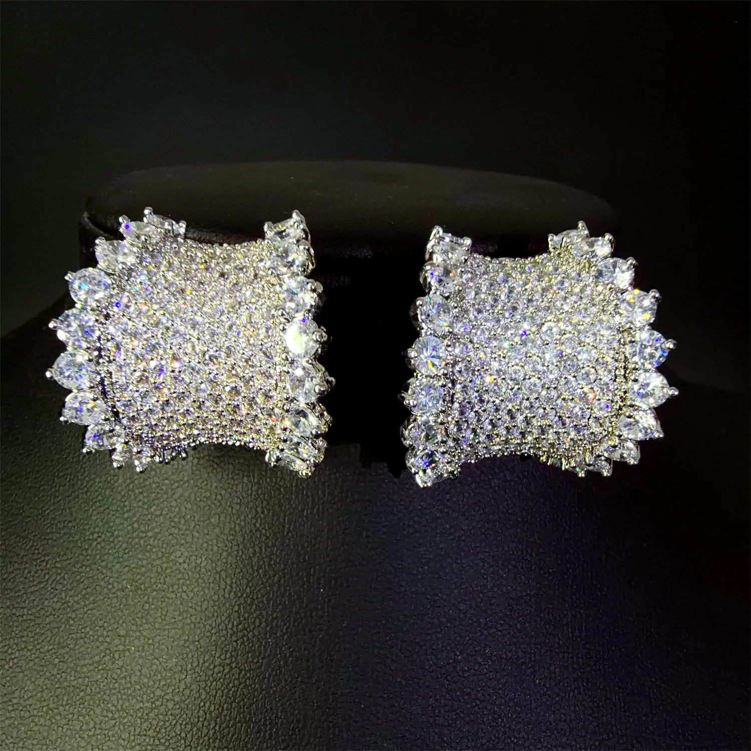 silver color stud earrings for women shiny zircon jewelry elegant sweet earrings white
silver color stud earrings for women shiny zircon jewelry elegant sweet earrings white