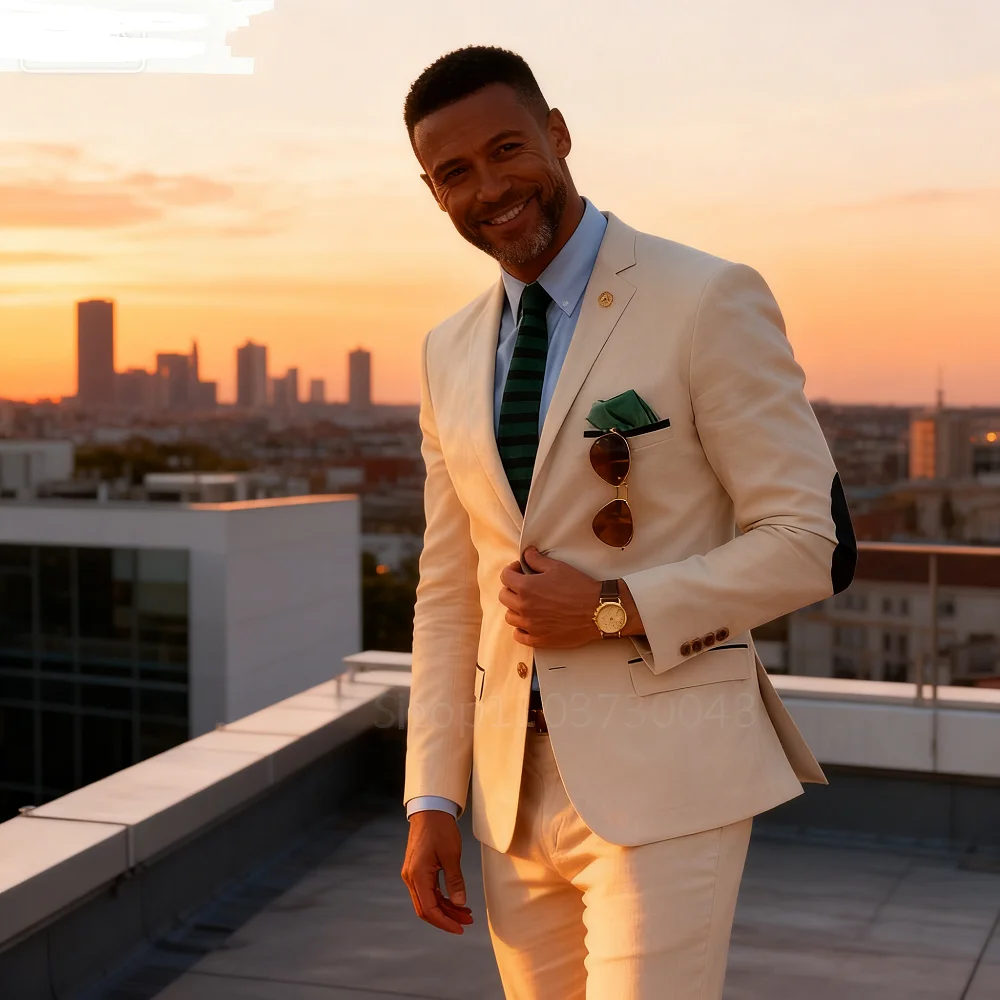 Men's Wedding Tuxedo in Khaki Sneaking Groom Lapel Notched Jacket Single Breasted Jacket Dinner Dance Eveningwear Business
Men's Wedding Tuxedo in Khaki Sneaking Groom Lapel Notched Jacket Single Breasted Jacket Dinner Dance Eveningwear Business