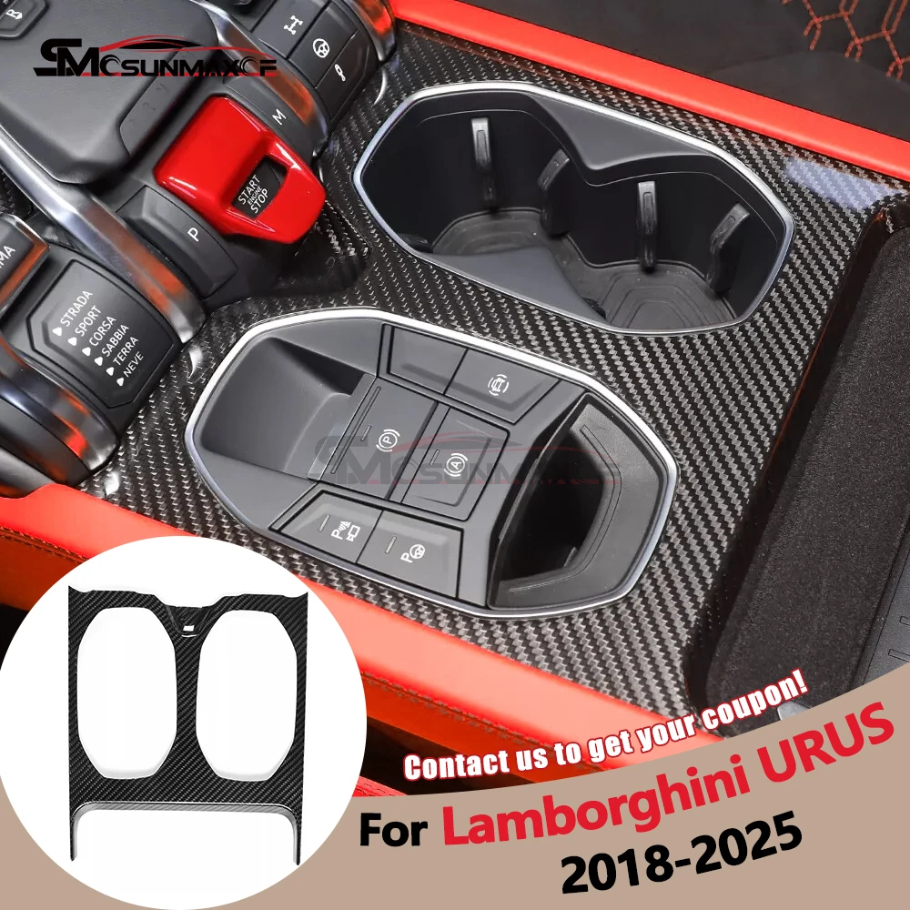 For Lamborghini URUS 2018-2022 2023 2024 2025 Real Carbon Fiber Interior Central Console Cup Holder Frame Cover Car Accessories
For Lamborghini URUS 2018-2022 2023 2024 2025 Real Carbon Fiber Interior Central Console Cup Holder Frame Cover Car Accessories
