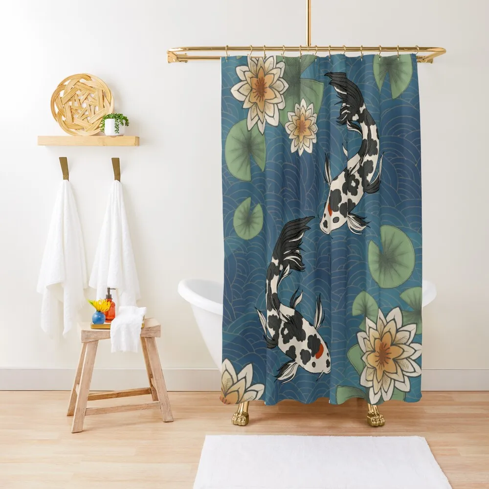 Koi Pond Shower Curtain Bathroom For Shower Washable Waterproof Fabric Shower Curtain
Koi Pond Shower Curtain Bathroom For Shower Washable Waterproof Fabric Shower Curtain