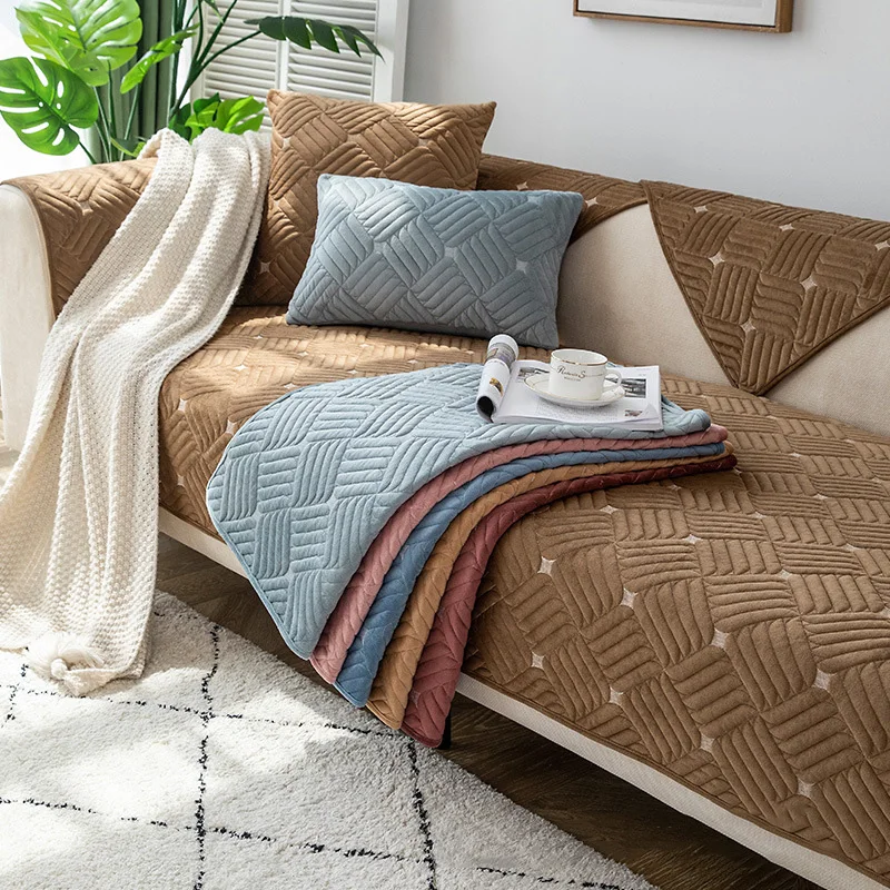 Autumn Soft Crystal Plush Sofa Cushion Plaid Non-Slip Solid Colour Right Angle L-Shaped Sofa Cushion Backrest Armrest Towel
Autumn Soft Crystal Plush Sofa Cushion Plaid Non-Slip Solid Colour Right Angle L-Shaped Sofa Cushion Backrest Armrest Towel