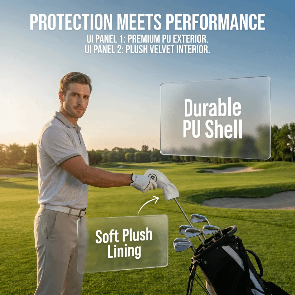 9pcs PU Material Golf Iron Head Covers Soft Lining Dustproof Golf Club Headcovers Lightweight Numbered Identification Style
9pcs PU Material Golf Iron Head Covers Soft Lining Dustproof Golf Club Headcovers Lightweight Numbered Identification Style