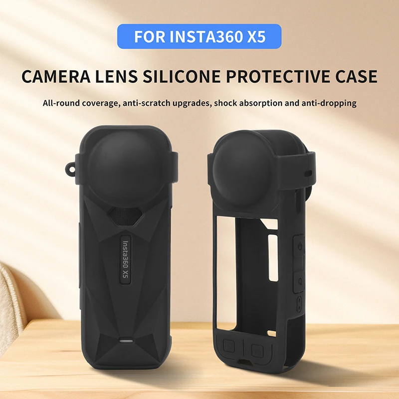 For Insta360 X5 Camera Body Lens Silicone Protective Case Anti-Scratch Cover Soft Shell for Insta 360 x5 Protector Cap Accessory
For Insta360 X5 Camera Body Lens Silicone Protective Case Anti-Scratch Cover Soft Shell for Insta 360 x5 Protector Cap Accessory