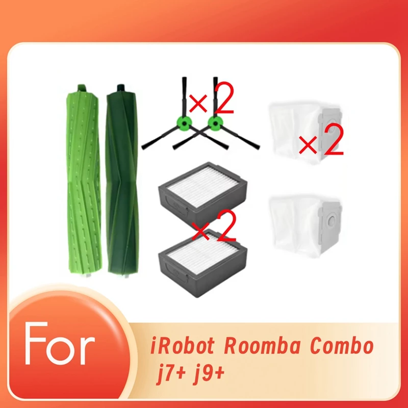 8 шт. для Irobot Roomba Combo J7 + J9 + подметальный робот-пылесос, запасные части, основная боковая щетка, фильтр для швабры
8 шт. для Irobot Roomba Combo J7 + J9 + подметальный робот-пылесос, запасные части, основная боковая щетка, фильтр для швабры