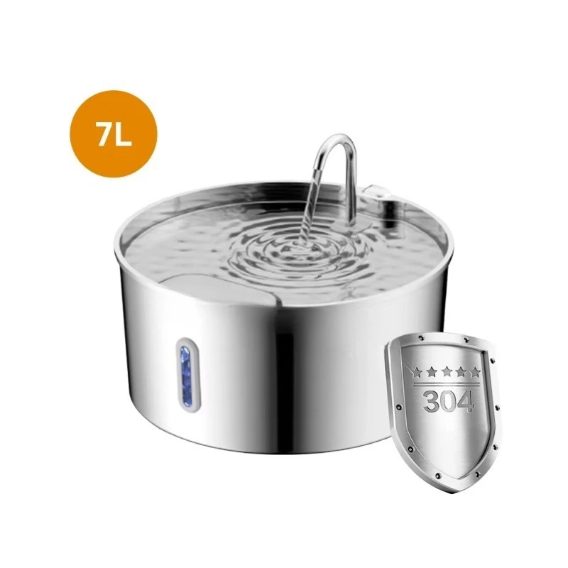 7L Ultra-large Capacity Stainless Steel Rechargeable Electric Intelligent Smart Automatic Pet Drinking Water Fountain
7L Ultra-large Capacity Stainless Steel Rechargeable Electric Intelligent Smart Automatic Pet Drinking Water Fountain