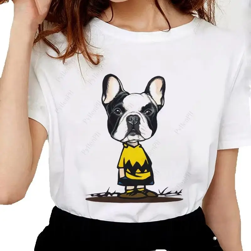 Funny French Bulldog T-shirt Cartoon French Bulldog Print Casual Instagram Style T-shirt Graphic Summer polyester fabric
Funny French Bulldog T-shirt Cartoon French Bulldog Print Casual Instagram Style T-shirt Graphic Summer polyester fabric