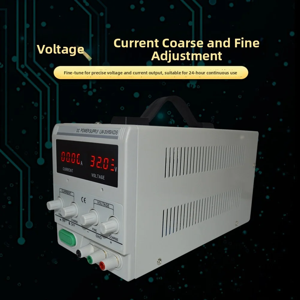 LW305KDS, 4-digit Adjustable Voltage DC Regulated Switching Power Supply Equipped With An Intelligent Temperature-controlled Fan
LW305KDS, 4-digit Adjustable Voltage DC Regulated Switching Power Supply Equipped With An Intelligent Temperature-controlled Fan